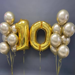 Набор шаров 405 - с цифрами 10