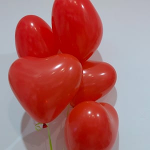 Шары гелиевые 5 штук Сердце