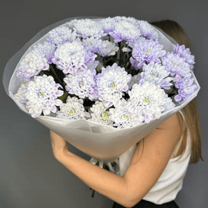 Прекрасный букет из хризантем