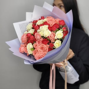 Букет «Конфетти М» из роз