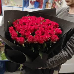 Букет «51 красная Роза 70 см»