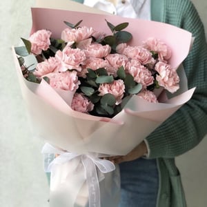 Букет «Прованс» из гвоздик