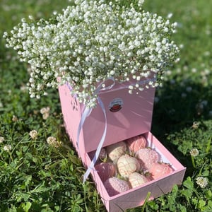 Шкатулочка S с гипсофилой
